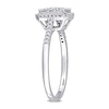 Thumbnail Image 2 of 0.50 CT. T.W. Diamond Cushion Frame Engagement Ring in 10K White Gold