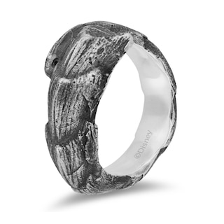 Enchanted Disney Men's Horn Wrap Bypass Ring in Sterling Silver - Size 10