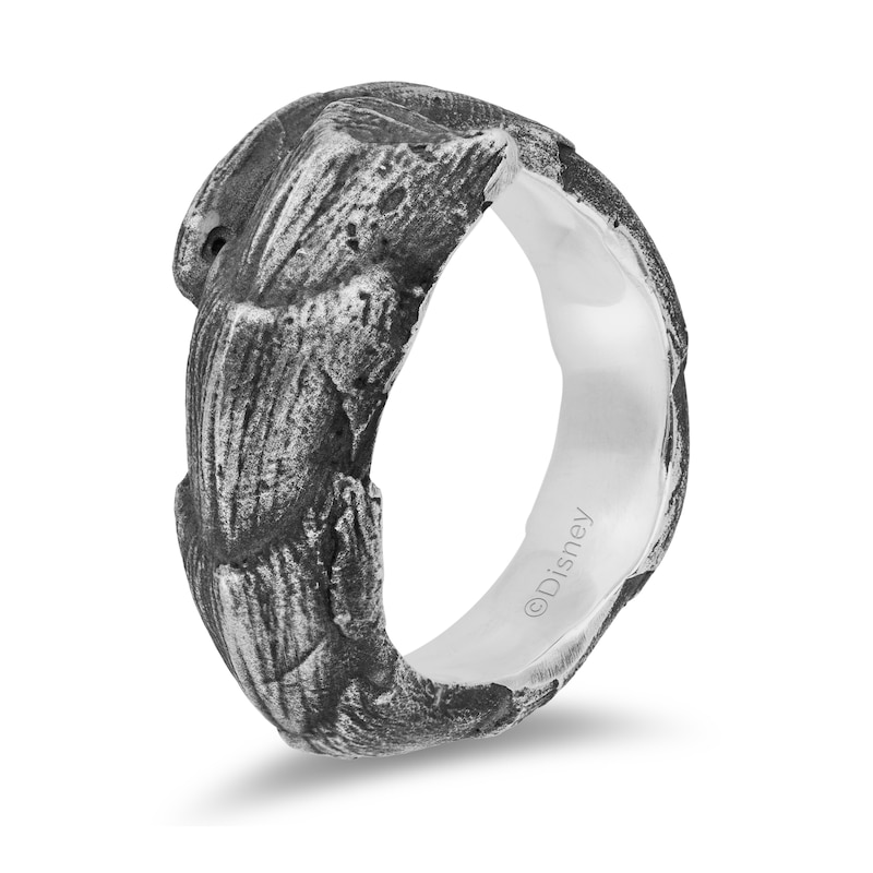 Enchanted Disney Men's Horn Wrap Bypass Ring in Sterling Silver - Size 10|Peoples Jewellers