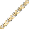 Thumbnail Image 0 of 5.7mm Infinity Link Bracelet in Hollow 10K Two-Tone Gold - 7.25"