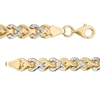 Thumbnail Image 2 of 5.7mm Infinity Link Bracelet in Hollow 10K Two-Tone Gold - 7.25"