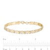Thumbnail Image 3 of 5.7mm Infinity Link Bracelet in Hollow 10K Two-Tone Gold - 7.25"