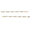 Thumbnail Image 2 of Diamond-Cut "X" Link Bracelet in 10K Two-Tone Gold - 7.25"