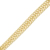 Thumbnail Image 0 of Italian Gold 7.7mm Double Row S-Link Chain Bracelet in Hollow 14K Gold - 7.5"