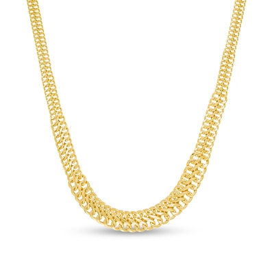 Graduated S-Link Chain Necklace in 14K Gold - 18"