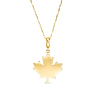 Maple Leaf Pendant in 10K Gold