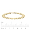 8.05mm Panther Link Chain Bracelet in 10K Gold - 7.25"