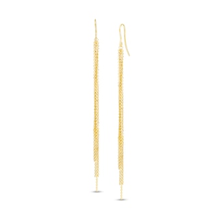 Chain Dangle Drop Earrings in 14K Gold