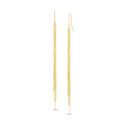 Chain Dangle Drop Earrings in 14K Gold