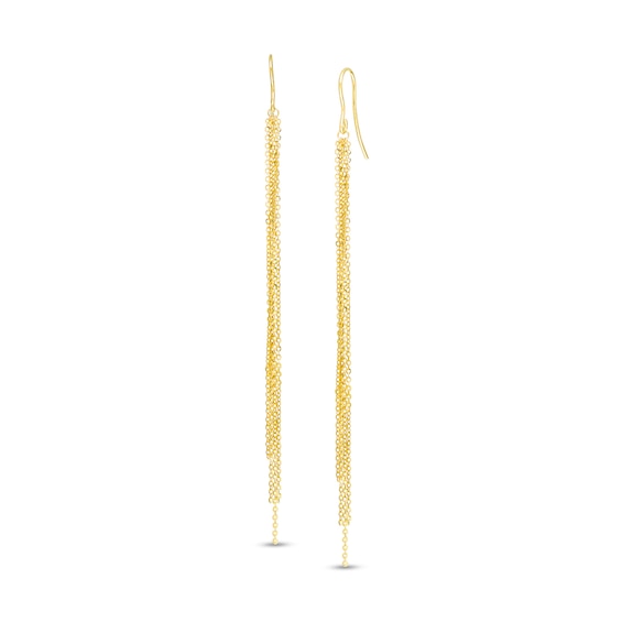 Chain Dangle Drop Earrings in 14K Gold