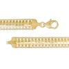 Thumbnail Image 2 of 8.5mm Marquise Link Triple Row Chain Bracelet in 14K Gold - 7.5"