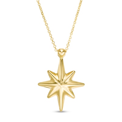 Starburst Pendant in 10K Gold