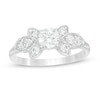 Thumbnail Image 0 of 0.80 CT. T.W. Diamond Tri-Sides Engagement Ring in 10K White Gold