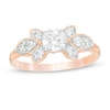 Thumbnail Image 0 of 0.80 CT. T.W. Diamond Tri-Sides Engagement Ring in 10K Rose Gold