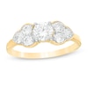 Thumbnail Image 1 of 0.95 CT. T.W. Diamond Tri-Sides Engagement Ring in 10K Gold