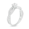 0.95 CT. T.W. Diamond Infinity Twist Shank Engagement Ring in 10K Gold