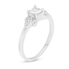 Thumbnail Image 2 of 0.37 CT. T.W. Princess-Cut Diamond Tri-Sides Engagement Ring in 10K White Gold