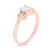 0.37 CT. T.W. Princess-Cut Diamond Tri-Sides Engagement Ring in 10K Rose Gold