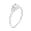 Thumbnail Image 2 of 0.37 CT. T.W. Princess-Cut Diamond Tri-Sides Engagement Ring in 10K White Gold