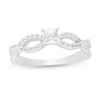 0.45 CT. T.W. Princess-Cut Diamond Infinity Twist Shank Engagement Ring in 10K Gold