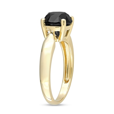 3.00 CT. Black Diamond Solitaire Engagement Ring in 10K Gold