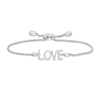 Thumbnail Image 0 of Vera Wang Love Collection 0.18 CT. T.W. Diamond "LOVE" Bolo Bracelet in Sterling Silver - 9.0"