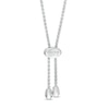 Thumbnail Image 1 of Vera Wang Love Collection 0.18 CT. T.W. Diamond "LOVE" Bolo Bracelet in Sterling Silver - 9.0"