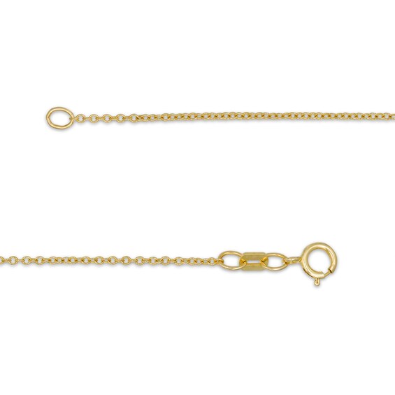 Vera Wang Love Collection 0.04 CT. T.W. Diamond "LOVE" Station Necklace in 10K Gold - 19"