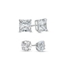 Thumbnail Image 0 of 6.0mm Multi-Shape Cubic Zirconia Solitaire Stud Earrings Set in 14K White Gold