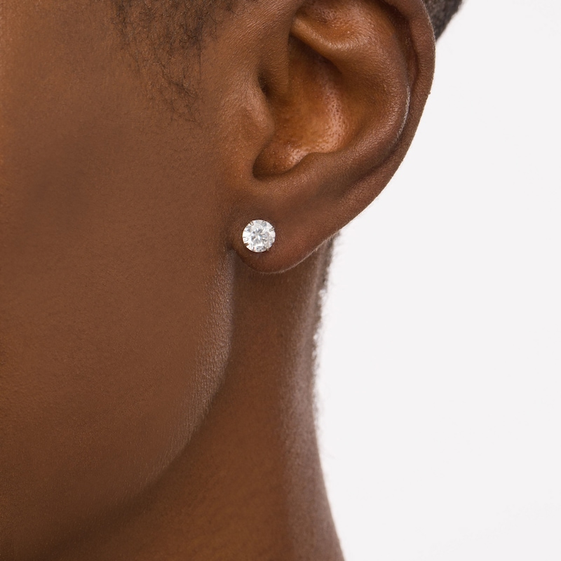 6.0mm Multi-Shape Cubic Zirconia Solitaire Stud Earrings Set in 14K Gold|Peoples Jewellers