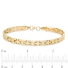 Thumbnail Image 3 of 5.5mm Stampato Chain Bracelet in Hollow 10K Gold - 7.25"