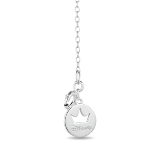 Collector's Edition Enchanted Disney Cinderella 70th Anniversary Pearl and Diamond Carriage Pendant in Sterling Silver