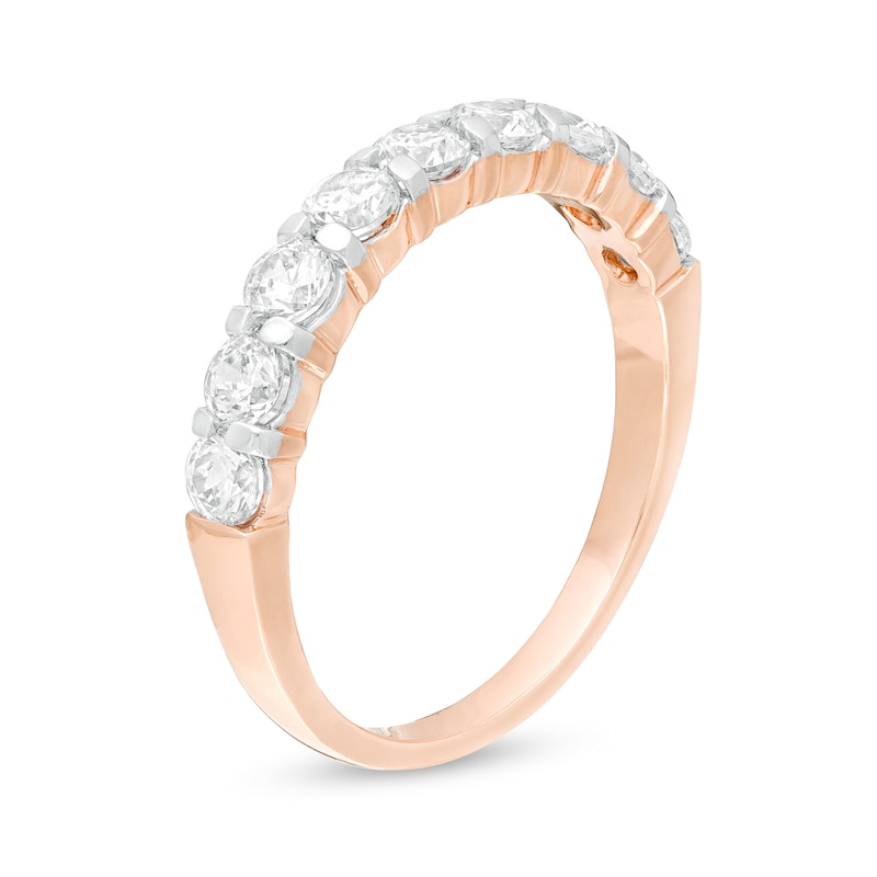 Main Image 3 of 0.95 CT. T.W. Diamond Anniversary Band in 10K Rose Gold