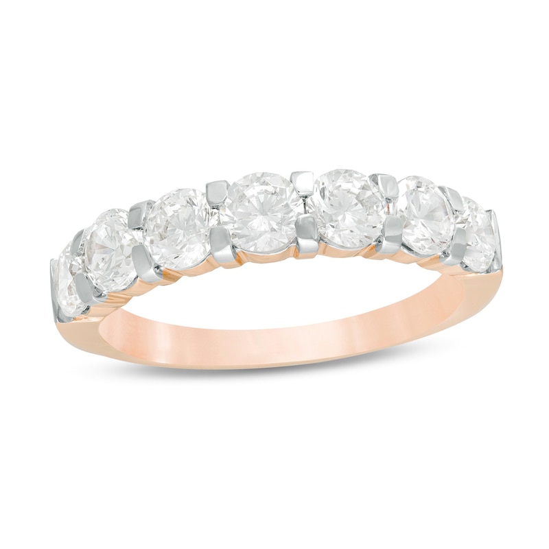 Main Image 1 of 1.95 CT. T.W. Diamond Anniversary Band in 10K Rose Gold