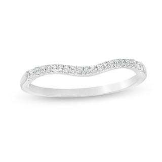 0.085 CT. T.W. Diamond Contour Anniversary Band in 10K Gold