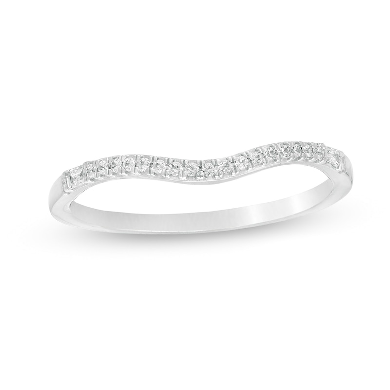 0.085 CT. T.W. Diamond Contour Anniversary Band in 10K Gold|Peoples Jewellers