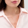 0.18 CT. T.W. Diamond Heart Outline Pendant in 10K Rose Gold