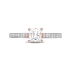 Thumbnail Image 2 of Enchanted Disney Princess 0.95 CT. T.W. Princess-Cut Diamond Engagement Ring in 14K Two-Tone Gold