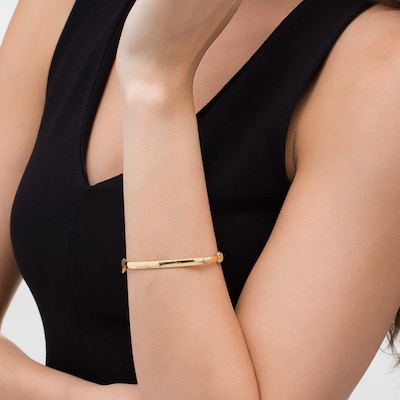 5.0mm Polished Bangle in 14K Gold