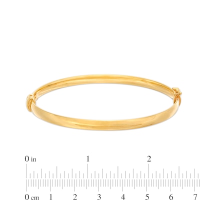 5.0mm Polished Bangle in 14K Gold