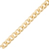 Thumbnail Image 0 of Italian Gold 8.5mm Curb Chain Bracelet in Hollow 14K Gold - 8.5"