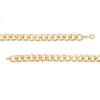 Thumbnail Image 2 of Italian Gold 8.5mm Curb Chain Bracelet in Hollow 14K Gold - 8.5"