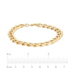 Thumbnail Image 3 of Italian Gold 8.5mm Curb Chain Bracelet in Hollow 14K Gold - 8.5"