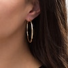 Thumbnail Image 1 of Italian Gold 40.0mm Continuous Tube Hoop Earrings in 14K Gold