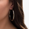 Thumbnail Image 1 of Italian Gold 50.0mm Continuous Tube Hoop Earrings in 14K Gold