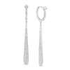 Thumbnail Image 0 of 0.75 CT. T.W. Composite Diamond Elongated Pear-Shaped Drop Earrings in 10K White Gold