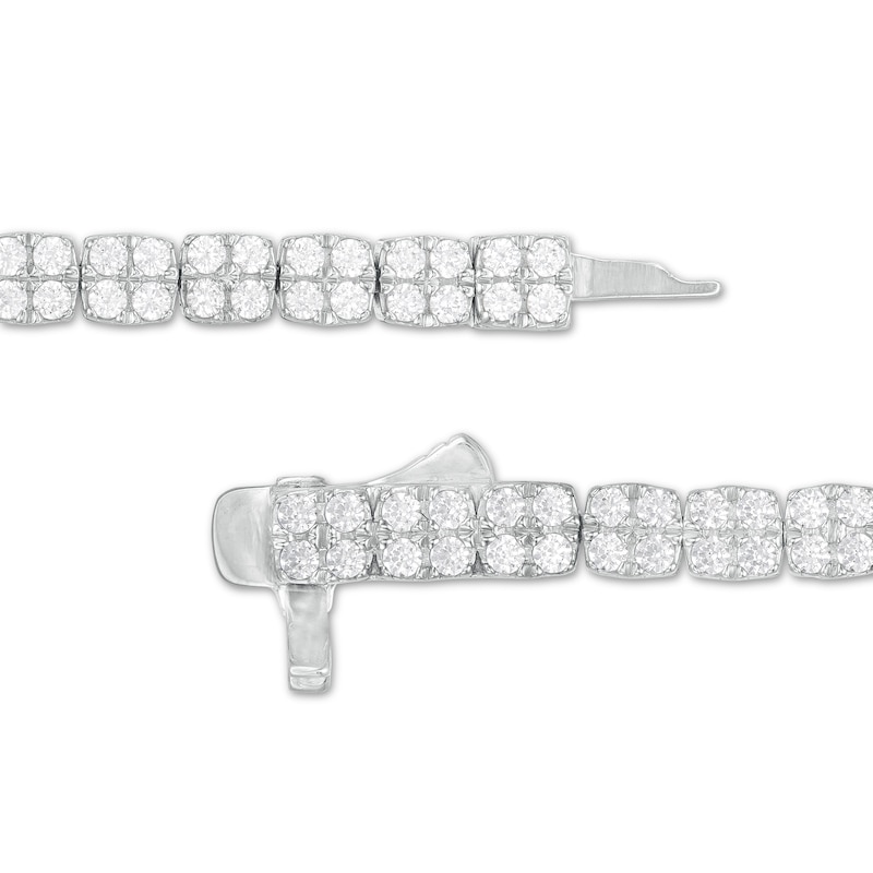 Main Image 3 of 3.00 CT. T.W. Diamond Tennis Bracelet in 10K White Gold