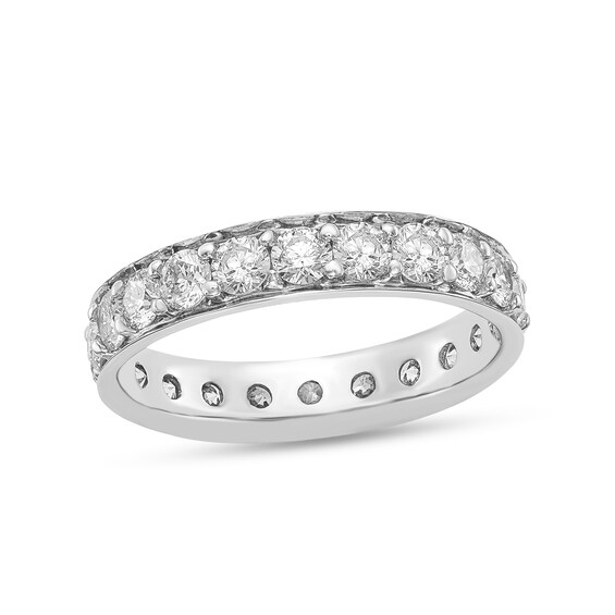 1.95 CT. T.W. Diamond Vintage-Style Eternity Band in Platinum | Peoples