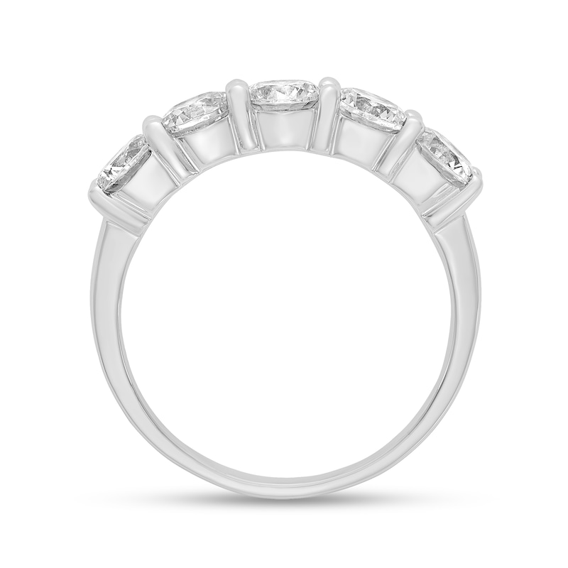 1.65 CT. T.W. Diamond Five Stone Anniversary Band in Platinum