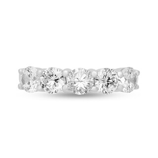 1.65 CT. T.W. Diamond Five Stone Anniversary Band in Platinum